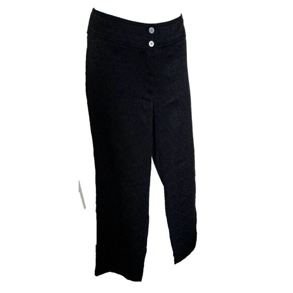 Chico's Embossed dress Pants Black Jacquard size 1.5 - Picture 7 of 8